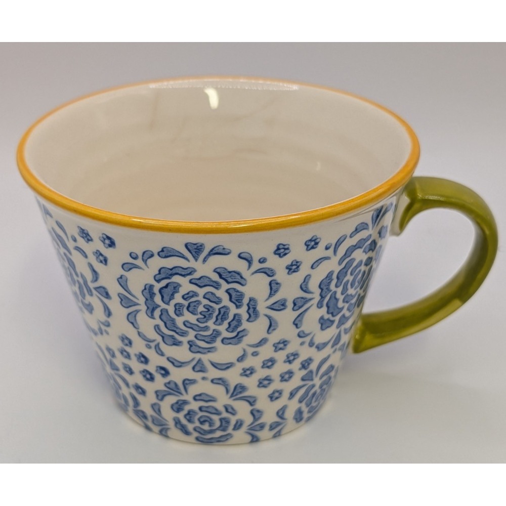 Pier 1 Imports Measuring Cup Hand Painted Stoneware One Cup Mandala Medallion